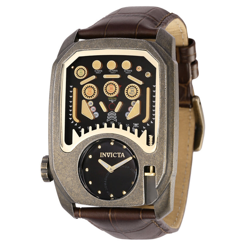 Invicta Cuadro Quartz Black Dial Men's Watch 35454 - The Watches Men & Co