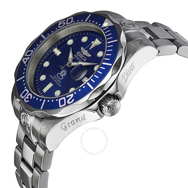 Invicta Grand Diver Blue Dial Stainless Steel Men's Watch 3045 - The Watches Men & Co #2