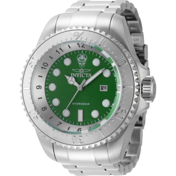 Invicta Hydromax Quartz Green Dial Dive Men's Watch 44745 - The Watches Men & Co