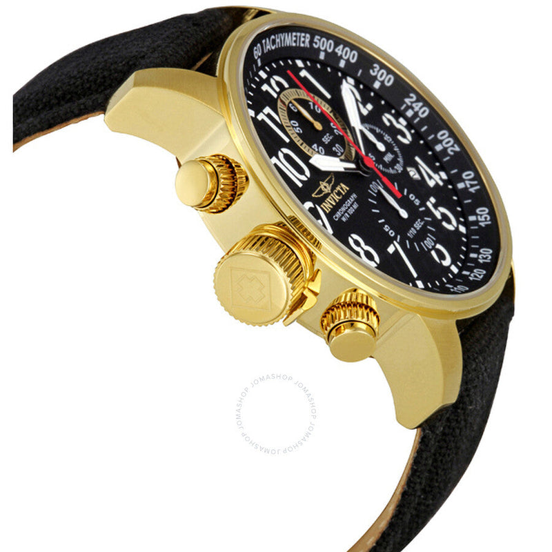 Invicta I-Force Lefty Chronograph Black Dial Gold-tone Lefty Men's Watch 1515 - The Watches Men & Co #2