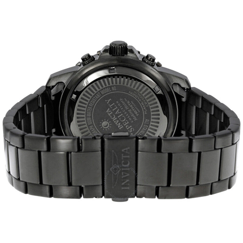 Invicta II Chronograph Black Dial Gunmetal Ion-plated Men's Watch 1328 - The Watches Men & Co #3
