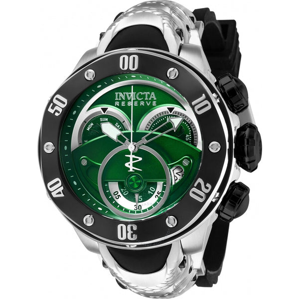 Invicta Kraken Chronograph Quartz Green Dial Men's Watch 36329 - The Watches Men & Co