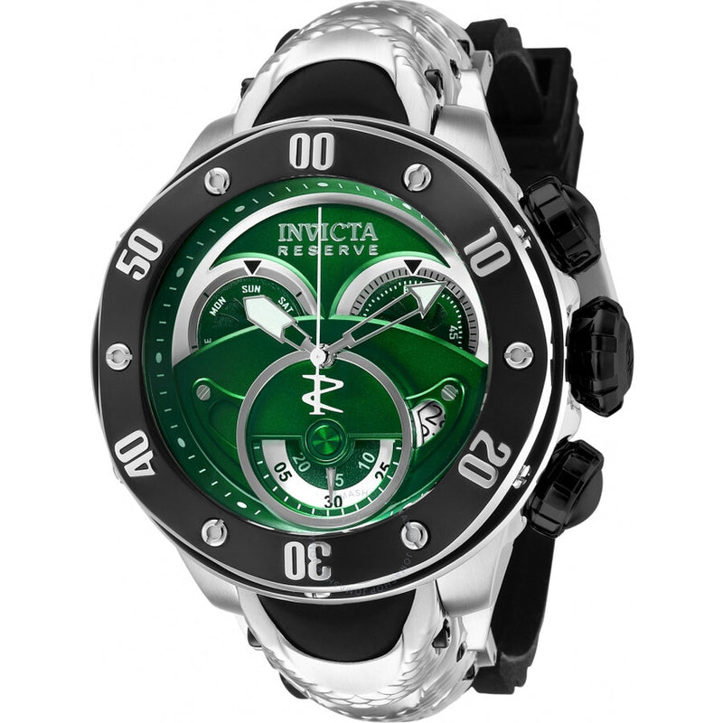 Invicta Kraken Chronograph Quartz Green Dial Men's Watch 36329 - The Watches Men & Co