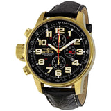 Invicta Lefty Chronograph Black Dial Gold-tone Unisex Watch 3330 - The Watches Men & Co