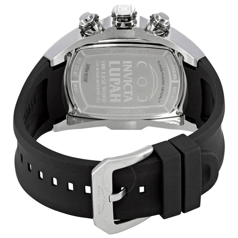 Invicta Lupah Revolution Collection Chronograph Black Polyurethane Men's Watch 6101 - The Watches Men & Co #3