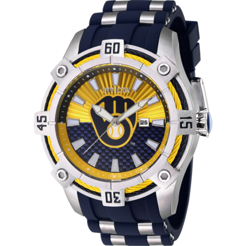 Invicta MLB Milwaukee Brewers Quartz Men's Watch 43274 - The Watches Men & Co