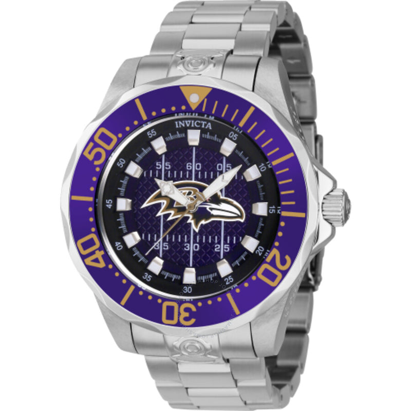 Invicta NFL Baltimore Ravens Automatic Purple Dial Men's Watch 42122 - The Watches Men & Co