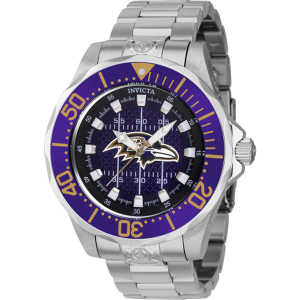 Invicta NFL Baltimore Ravens Automatic Purple Dial Men's Watch 42122 - The Watches Men & Co