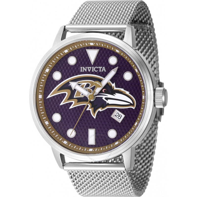 Invicta Nfl Baltimore Ravens Quartz Blue Dial Men's Watch 47976 - The Watches Men & Co