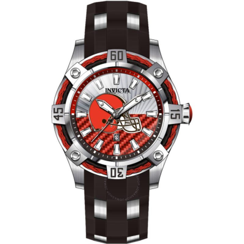 Invicta NFL Cleveland Browns Quartz Red Dial Men's Watch 42075 - The Watches Men & Co