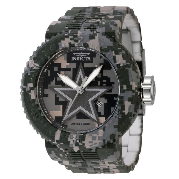 Invicta NFL Dallas Cowboys Quartz Date Camouflage Dial Men's Watch 45092 - The Watches Men & Co