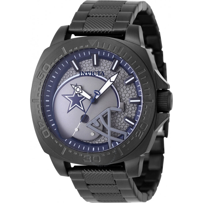 Invicta Nfl Dallas Cowboys Quartz Grey Dial Men's Watch 47867 - The Watches Men & Co