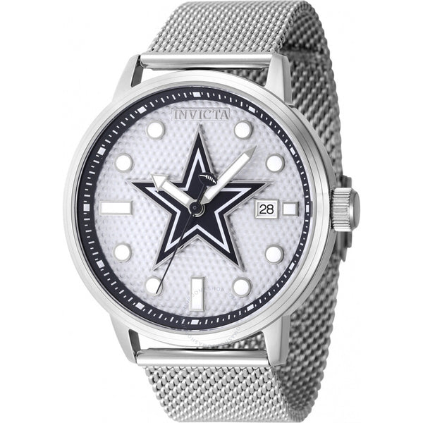 Invicta Nfl Dallas Cowboys Quartz Grey Dial Men's Watch 47968 - The Watches Men & Co