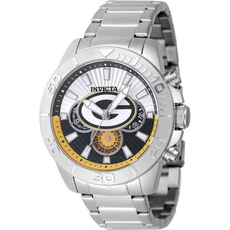 Invicta Nfl Green Bay Packers Chronograph GMT Quartz Men's Watch 47952 - The Watches Men & Co