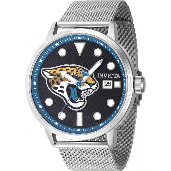 Invicta Nfl Jacksonville Jaguars Quartz Black Dial Men's Watch 47993 - The Watches Men & Co