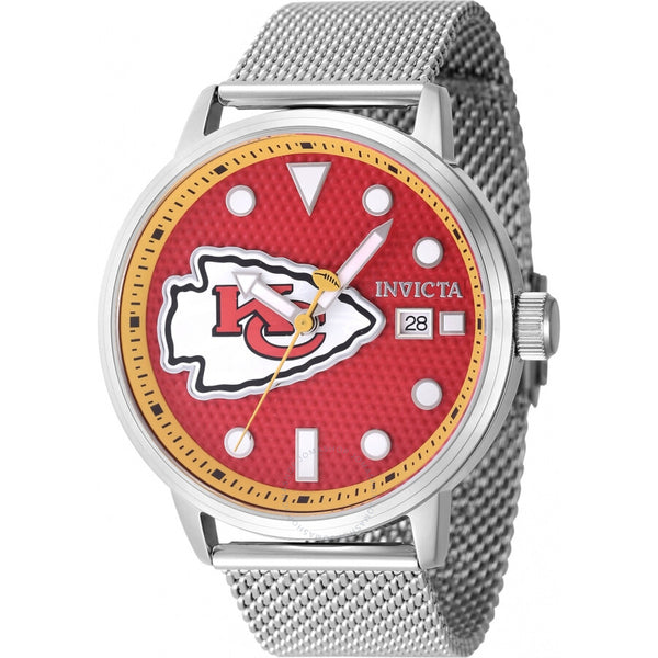 Invicta Nfl Kansas City Chiefs Quartz Red Dial Men's Watch 47977 - The Watches Men & Co