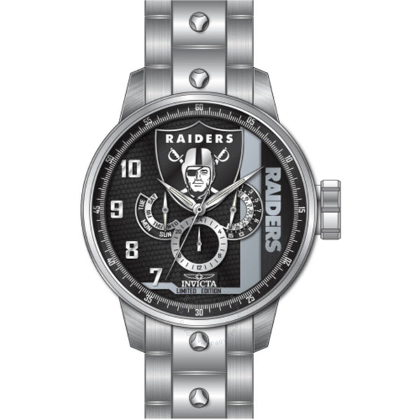 Invicta NFL Las Vegas Raiders GMT Quartz Men's Watch 45126 - The Watches Men & Co