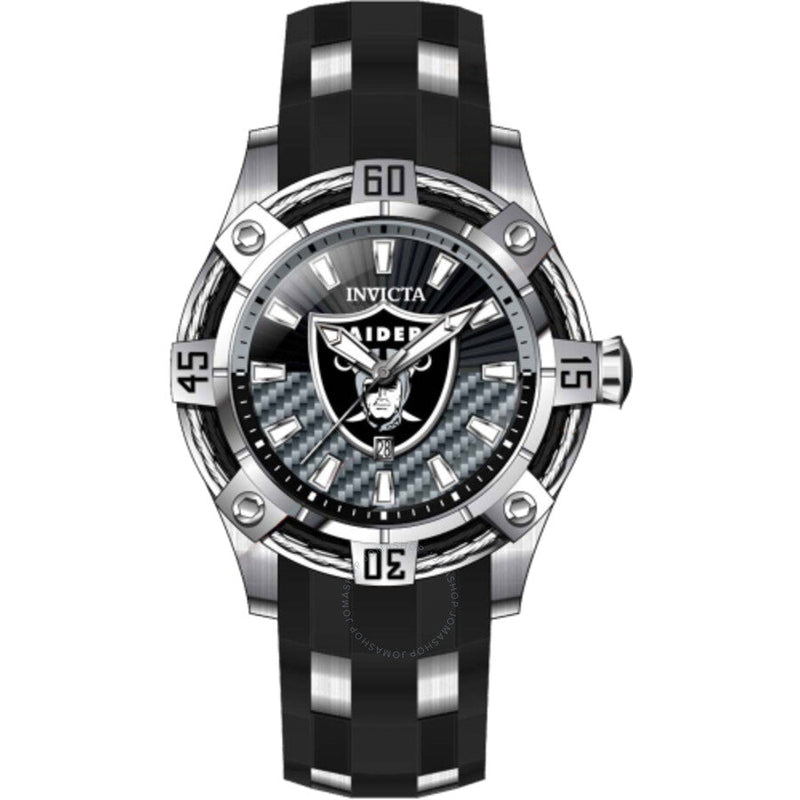 Invicta NFL Las Vegas Raiders Quartz Black Dial Men's Watch 42066 - The Watches Men & Co #2