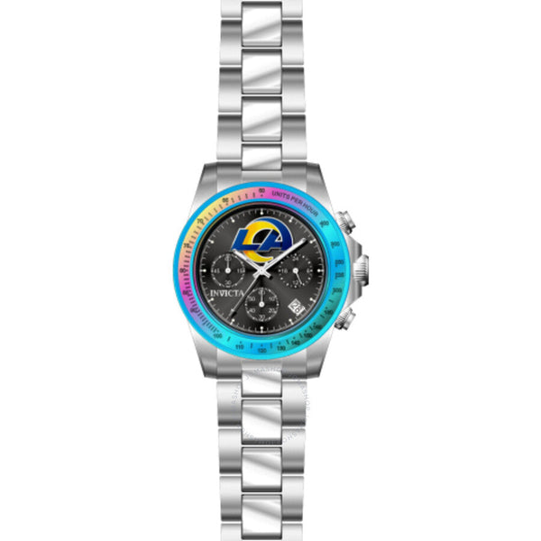 Invicta NFL Los Angeles Rams Chronograph GMT Quartz Black Dial Men's Watch 44988 - The Watches Men & Co