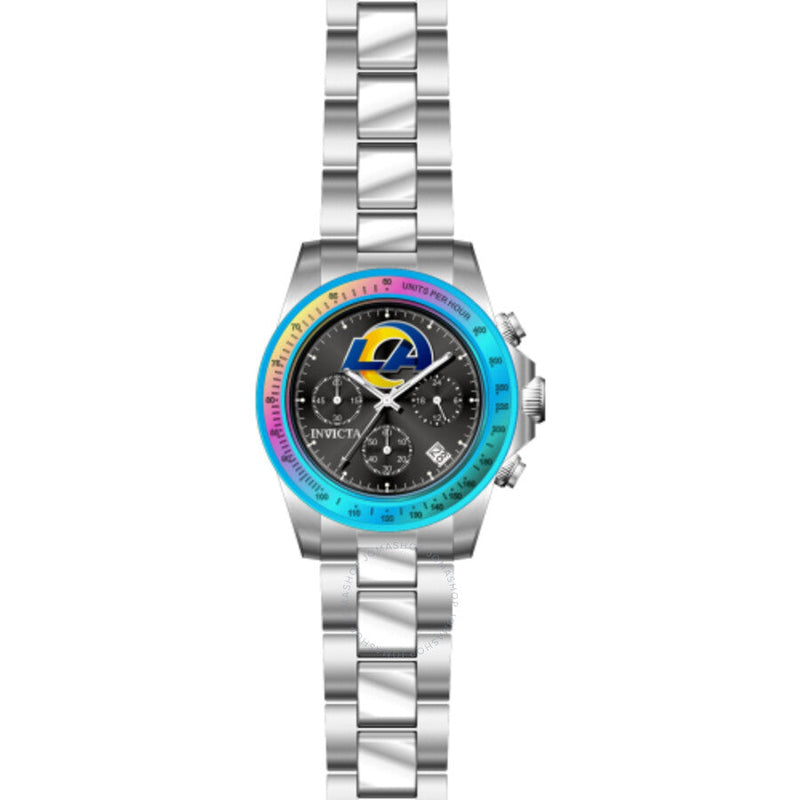 Invicta NFL Los Angeles Rams Chronograph GMT Quartz Black Dial Men's Watch 44988 - The Watches Men & Co