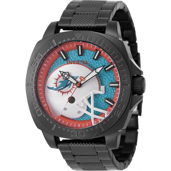 Invicta Nfl Miami Dolphins Quartz Light Blue Dial Men's Watch 47871 - The Watches Men & Co