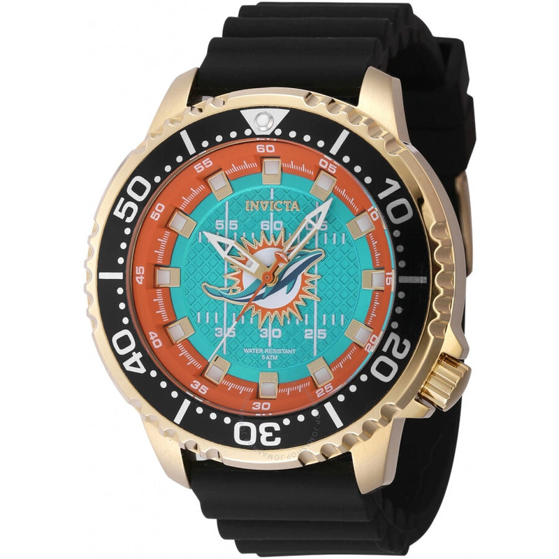 Invicta Nfl Miami Dolphins Quartz Men's Watch 48109 - The Watches Men & Co