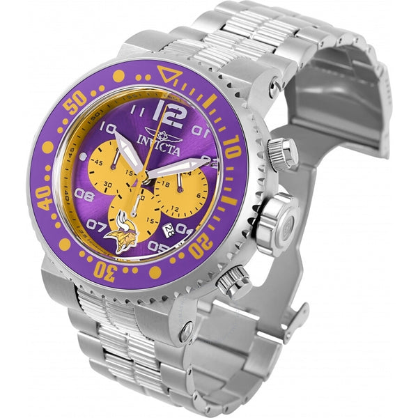 Invicta NFL Minnesota Vikings Chronograph Quartz Men's Watch 30274 - The Watches Men & Co #2