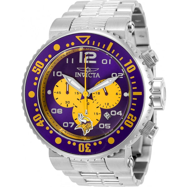 Invicta NFL Minnesota Vikings Chronograph Quartz Men's Watch 30274 - The Watches Men & Co