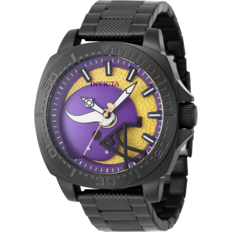 Invicta NFL Minnesota Vikings Quartz Men's Watch 47889 - The Watches Men & Co