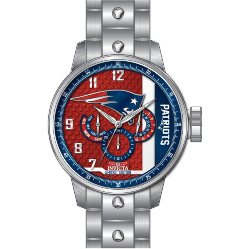 Invicta NFL New England Patriots GMT Quartz Men's Watch 45131 - The Watches Men & Co