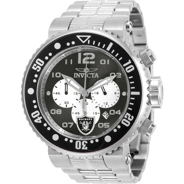 Invicta NFL Oakland Raiders Chronograph Quartz Men's Watch 30279 - The Watches Men & Co