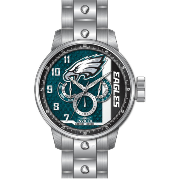 Invicta NFL Philadelphia Eagles GMT Quartz Men's Watch 45127 - The Watches Men & Co