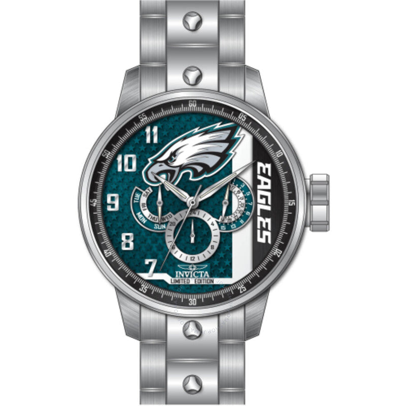 Invicta NFL Philadelphia Eagles GMT Quartz Men's Watch 45127 - The Watches Men & Co