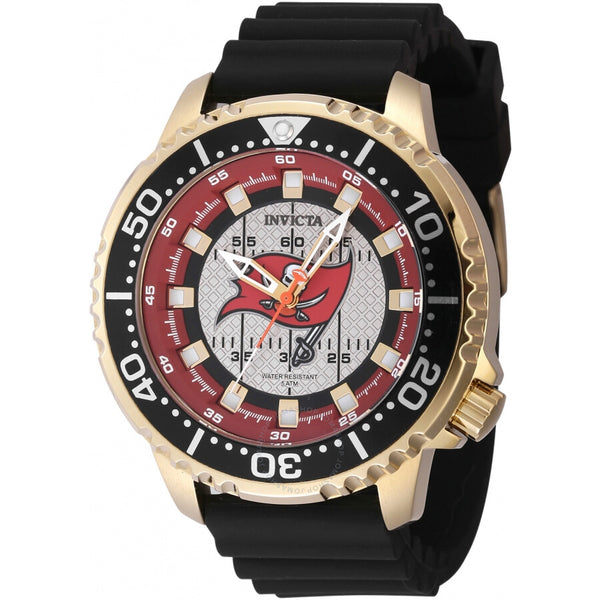 Invicta Nfl Tampa Bay Buccaneers Quartz Grey Dial Men's Watch 48112 - The Watches Men & Co
