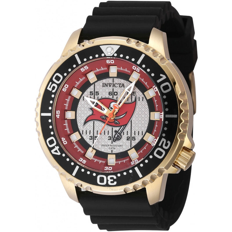 Invicta Nfl Tampa Bay Buccaneers Quartz Grey Dial Men's Watch 48112 - The Watches Men & Co