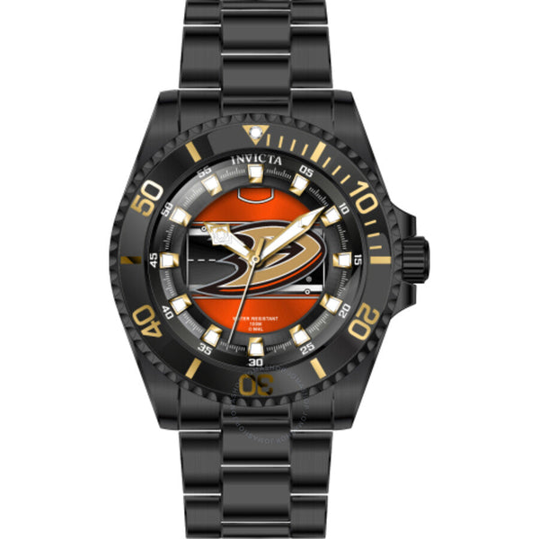 Invicta NHL Anaheim Ducks Quartz Orange Dial Ladies Watch 42225 - The Watches Men & Co #2