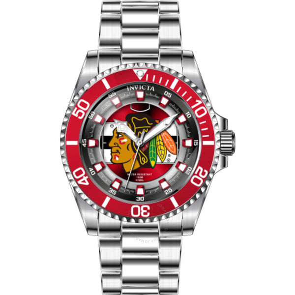 Invicta NHL Chicago Blackhawks Quartz Red Dial Ladies Watch 42203 - The Watches Men & Co #2