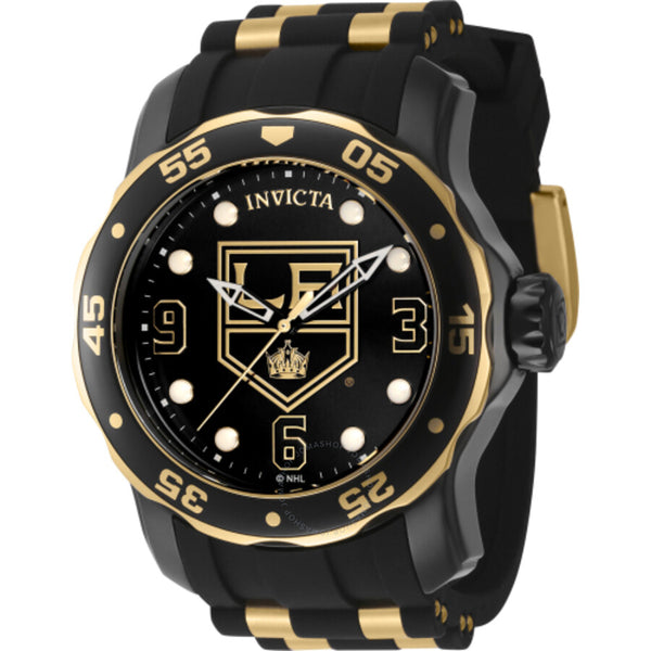 Invicta NHL Los Angeles Kings Quartz Black Dial Men's Watch 42309 - The Watches Men & Co