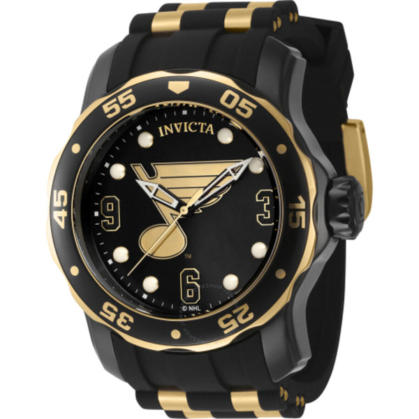 Invicta NHL St. Louis Blues Quartz Black Dial Men's Watch 42313 - The Watches Men & Co