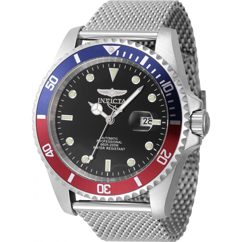 Invicta Pro Diver Automatic Black Dial Pepsi Bezel Men's Watch 47965 - The Watches Men & Co