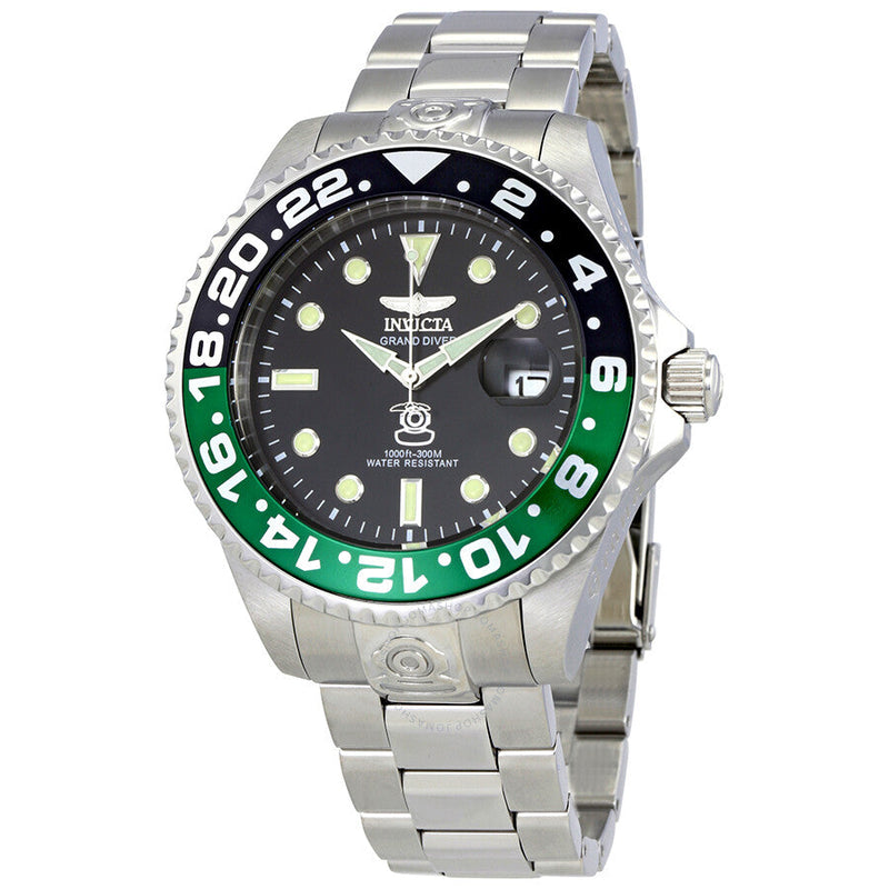 Invicta Pro Diver Automatic Black Dial Sprite Bezel Men's Watch 21866 - The Watches Men & Co