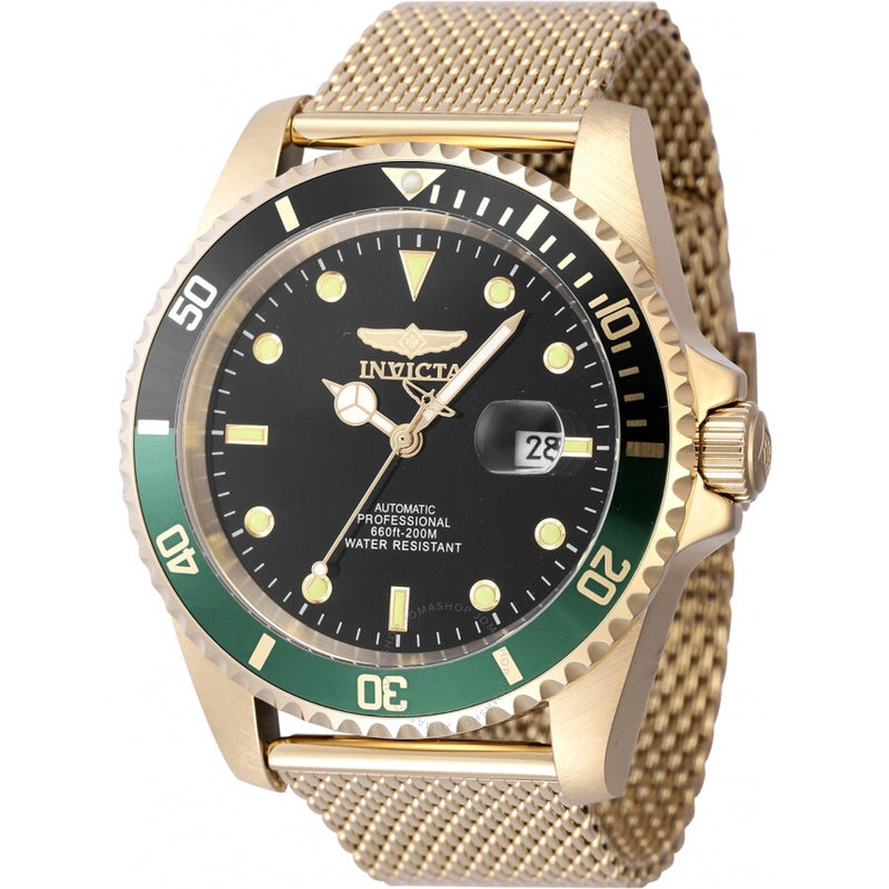 Invicta Pro Diver Automatic Black Dial Sprite Bezel Men's Watch 47967 - The Watches Men & Co