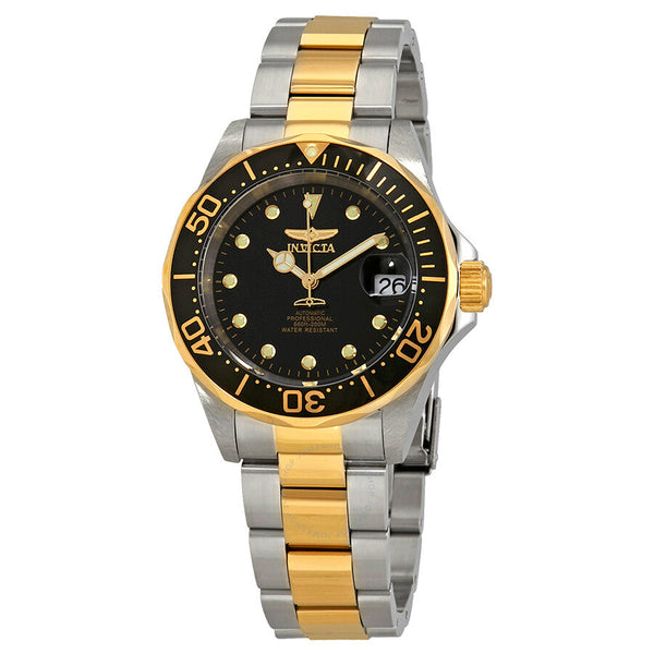 Invicta Pro Diver Automatic Black Dial Two-tone Men's Watch 17043 - The Watches Men & Co