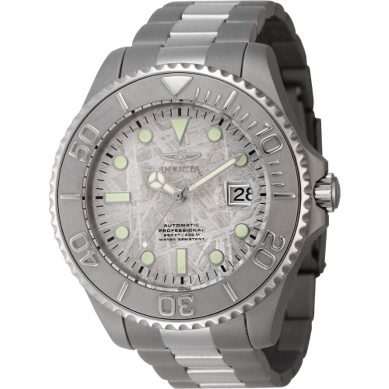 Invicta Pro Diver Automatic Rhodium Dial Titanium Men's Watch 45673 - The Watches Men & Co