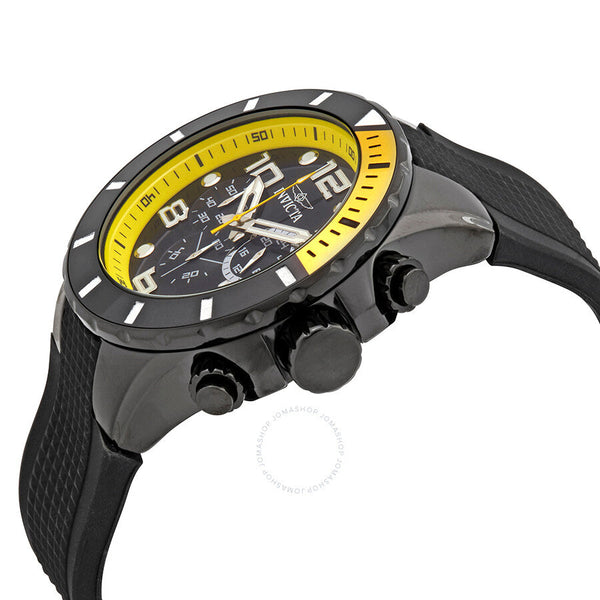 Invicta Pro Diver Black Dial Black Plastic Men's Quartz Watch 18741 - The Watches Men & Co #2