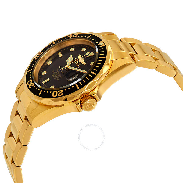 Invicta Pro Diver Black Dial Yellow Gold-plated Men's Watch 8936 - The Watches Men & Co #2