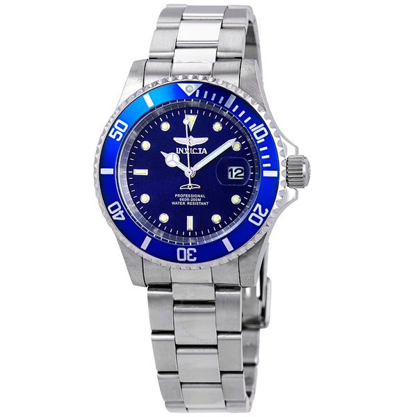 Invicta Pro Diver Blue Dial Stainless Steel 40 mm Men's Watch 26971 - The Watches Men & Co