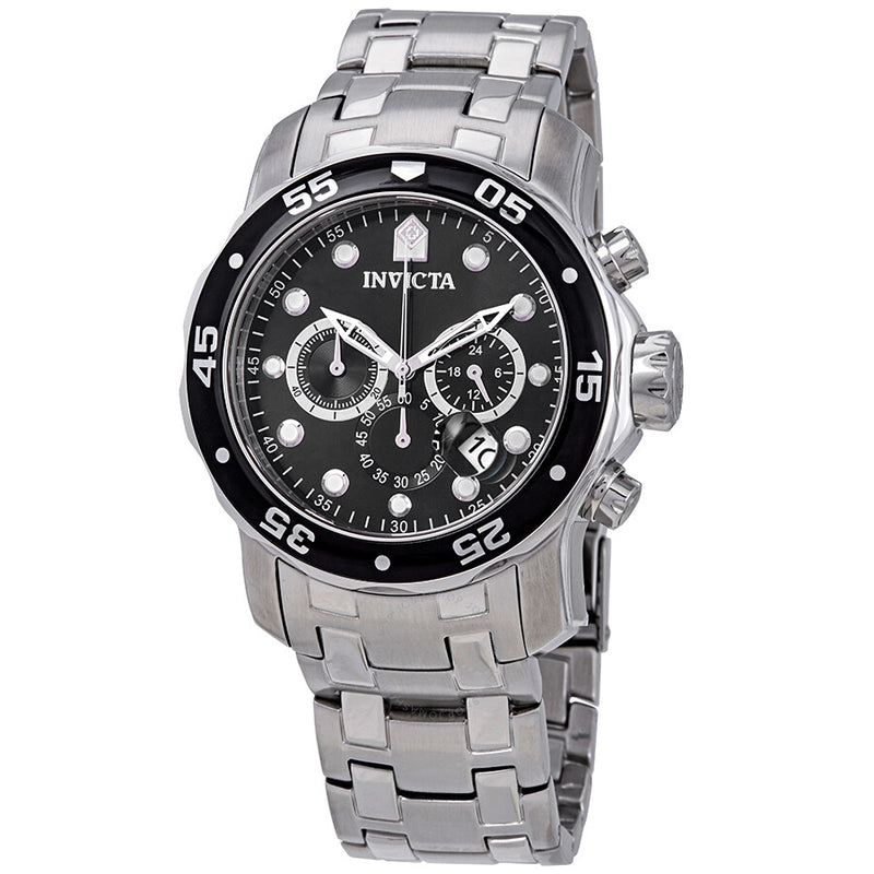 Invicta Pro Diver Chronograph Black Dial Men's Watch 0069 - The Watches Men & Co