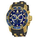 Invicta Pro Diver Chronograph Blue Dial Black Rubber Men's Watch 6983 - The Watches Men & Co