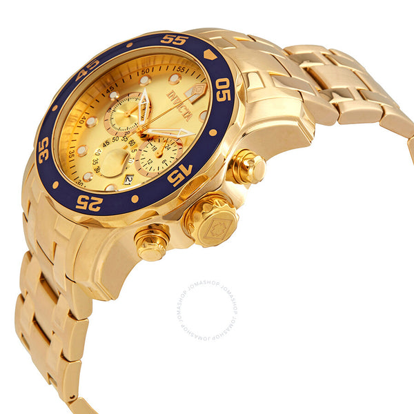 Invicta Pro Diver Chronograph Champagne Dial Men's Watch 80068 - The Watches Men & Co #2